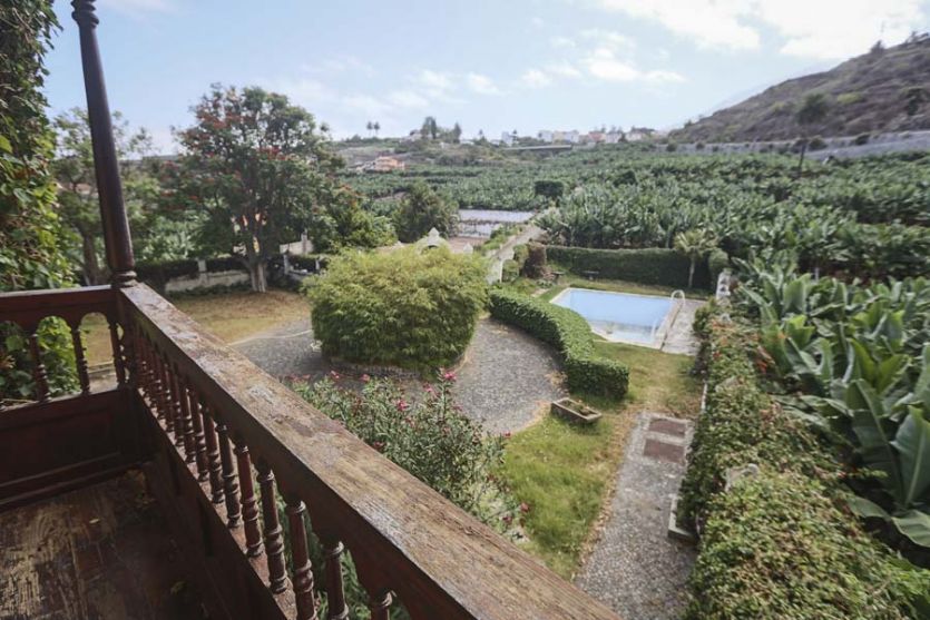 Tenerife localizaciones rodajes cine tv foto finca platanera balcón piscina
