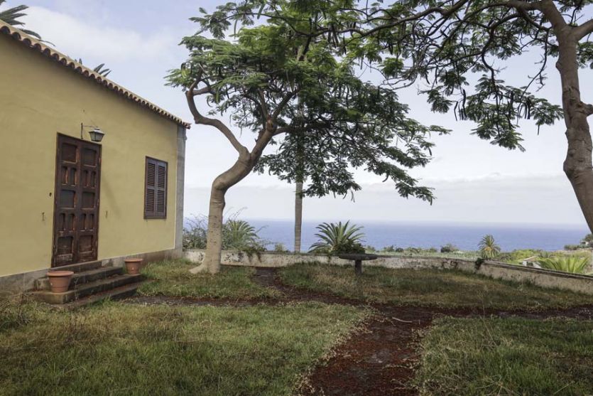 Tenerife localizaciones rodajes cine tv foto fachadas jardín escalones árboles finca platanera mar 
