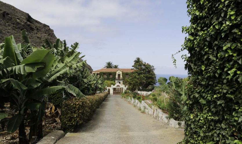 Tenerife localizaciones rodajes cine tv foto finca platanera camino casa señorial solariega colonial palmeras mar camino