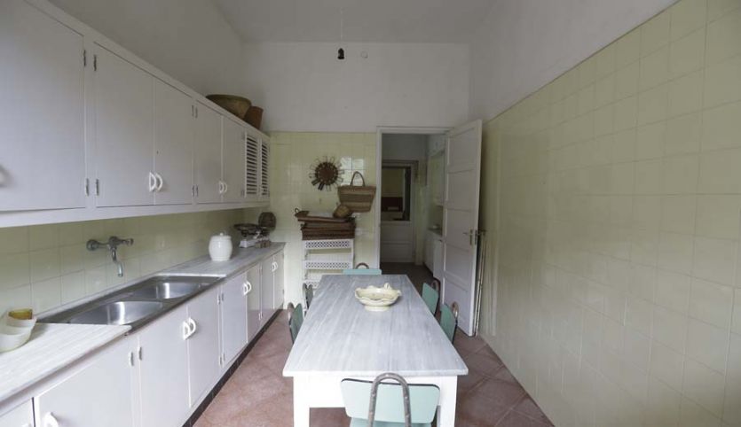 Tenerife film tv photoshoot locations modern stylish large white kitchen island cabinets breakfast room