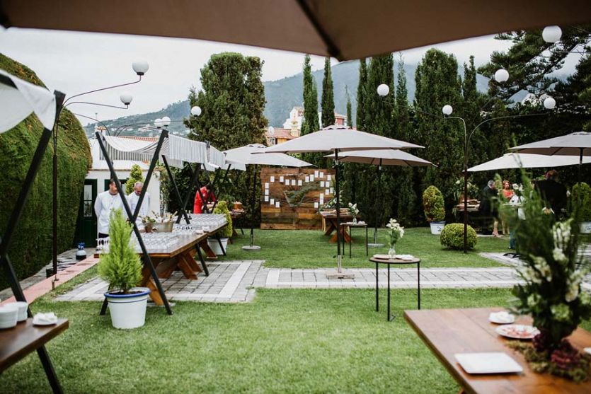 Tenerife localizaciones rodajes cine tv foto eventos bodas jardín flores césped parasol casa solariega señorial
